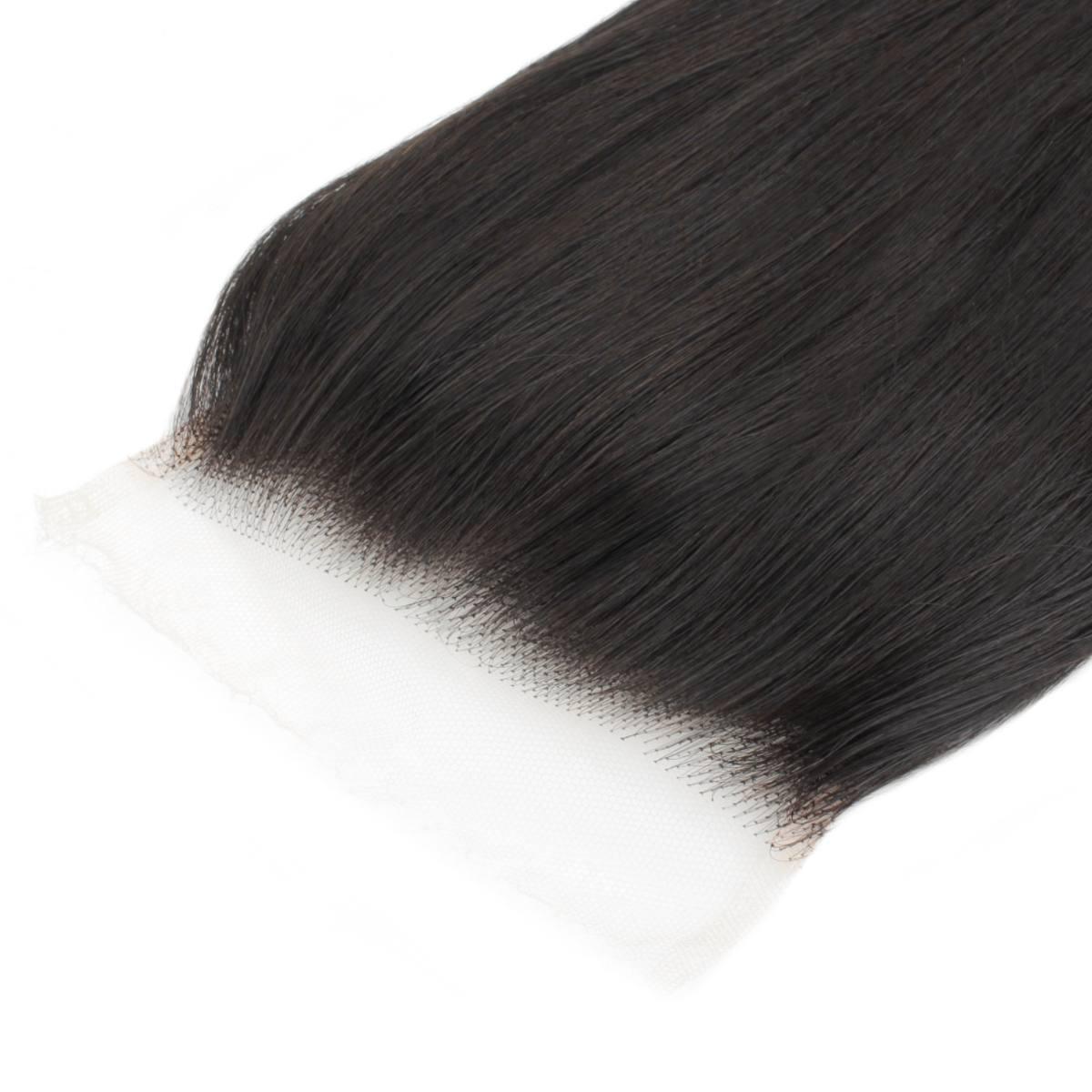 Cierre de cabello humano liso 5x5 HD Lace