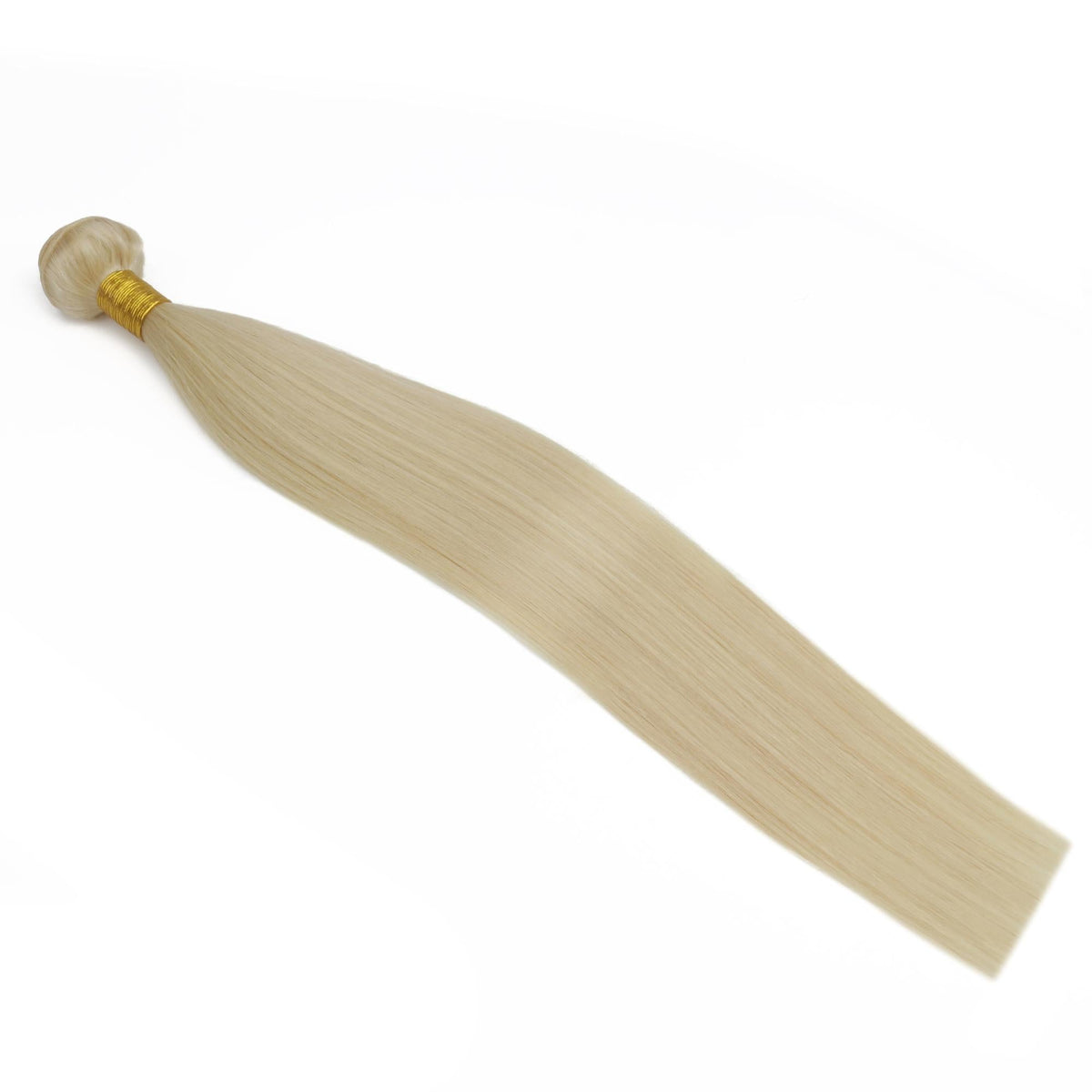 Extensiones de cabello 100% natural, liso y rubio