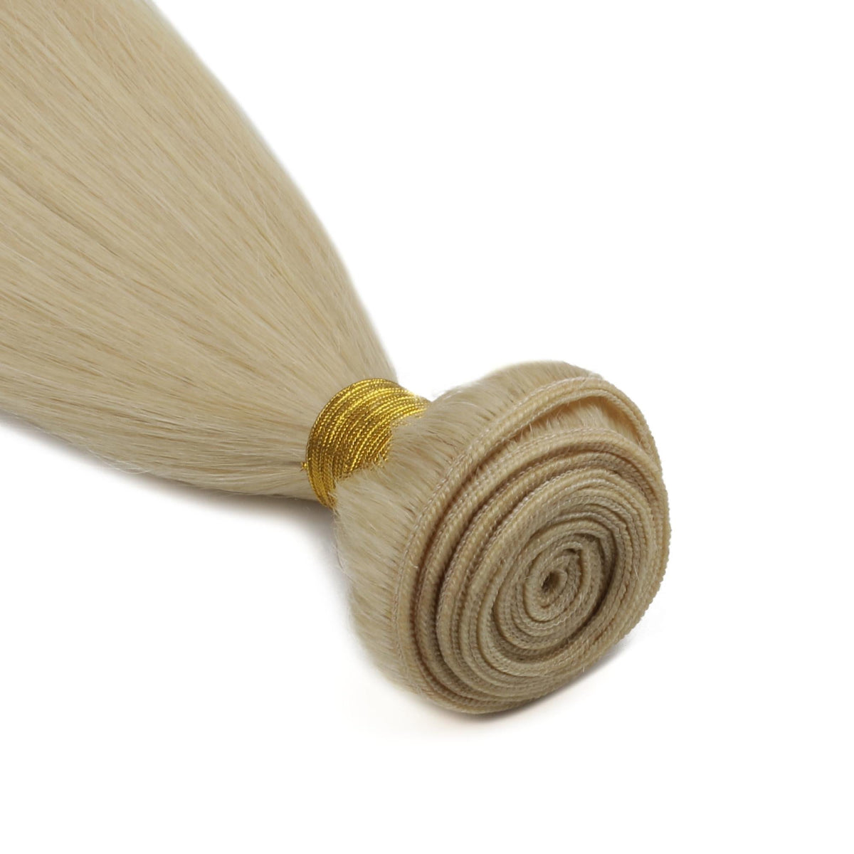 Extensiones de cabello 100% natural, liso y rubio