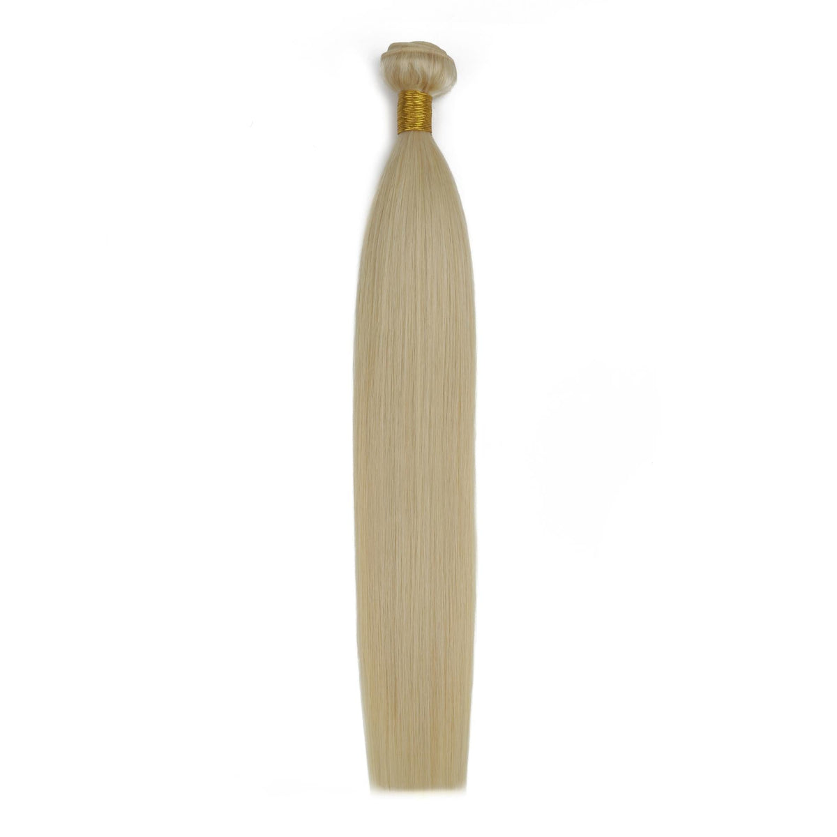 Extensiones de cabello 100% natural, liso y rubio