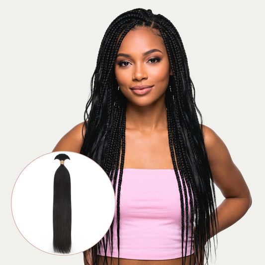 Cabello 100% Humano Liso para Trenzar a Granel