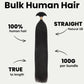 Straight Bulk 100% Human Braiding Hair