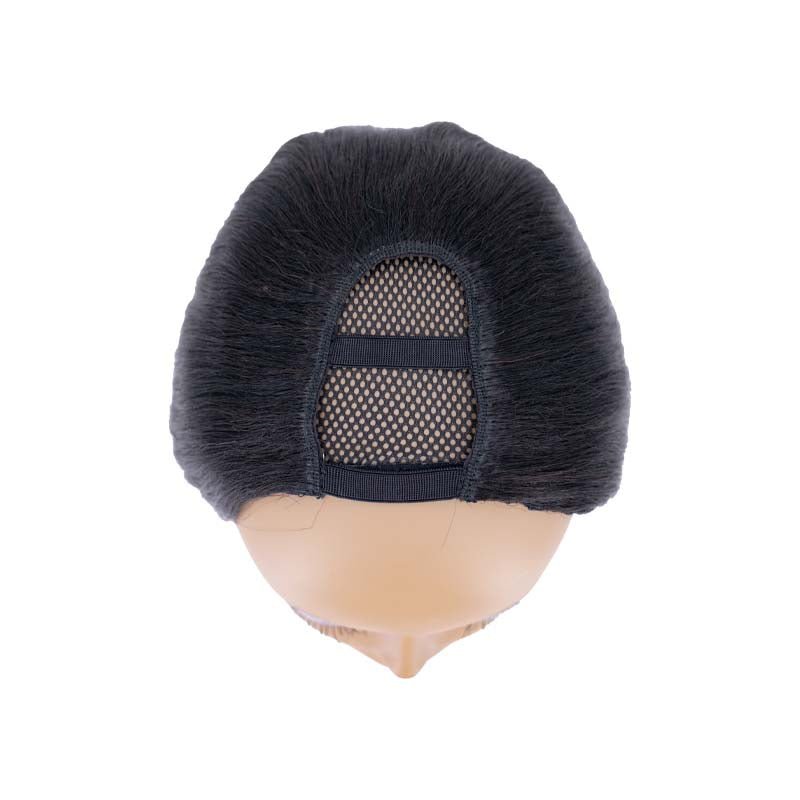 Peluca de cabello humano 100% liso con parte en U