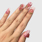 Uñas postizas de fresa