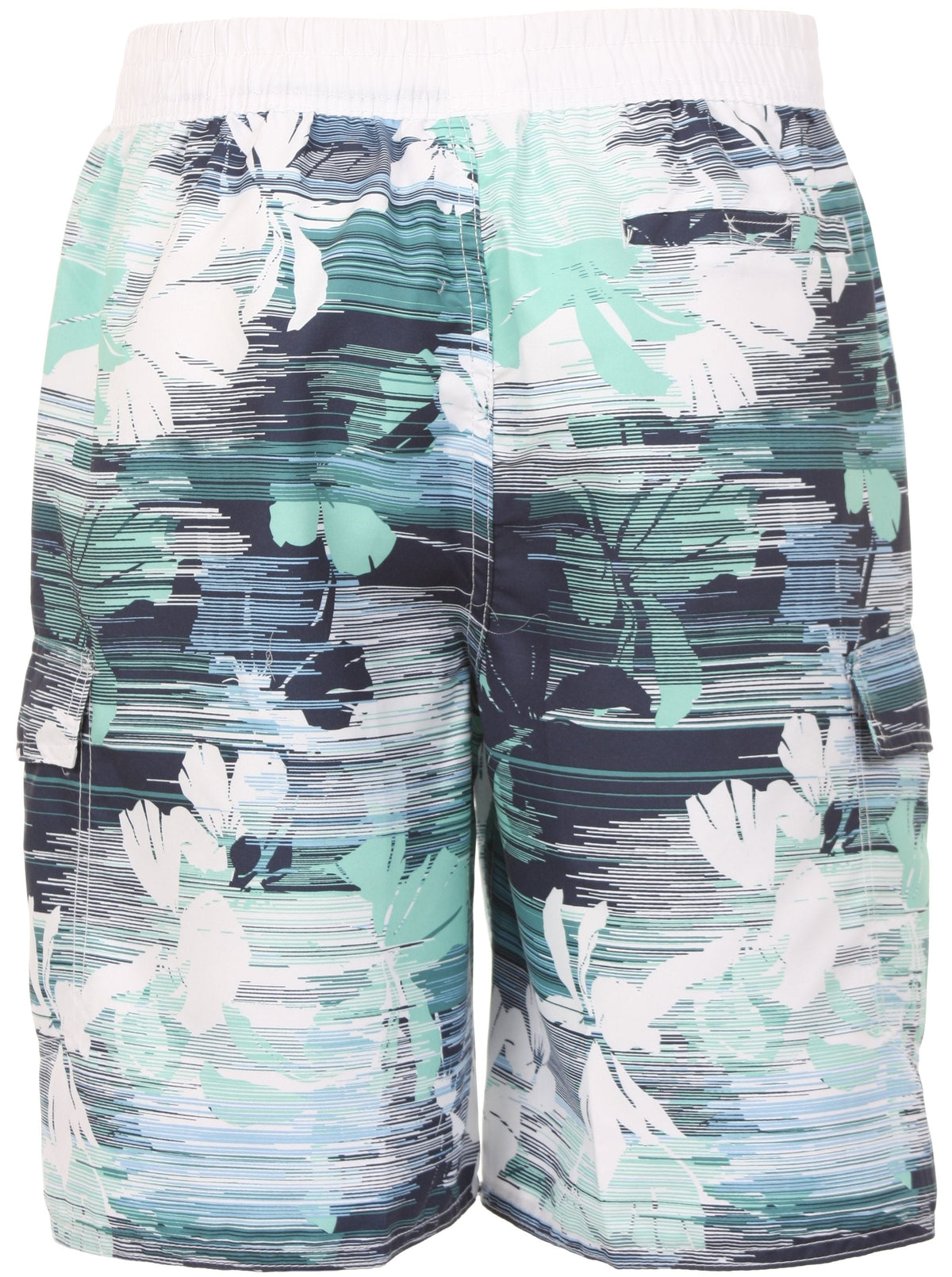 Sakkas Zayne Long Hoolah Hawaii Print Design Skate Surf Board Short / Swim Trunks