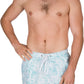 Sakkas Mens Short Marco Aloha Print Printed Skate Surf Board Short / Swim Trunks