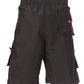 Men's Contrast Striped Solid Color Swim Trunks for Surfing and Skating by Sakkas