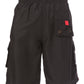 Men's Contrast Striped Solid Color Swim Trunks for Surfing and Skating by Sakkas