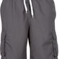 Men's Contrast Striped Solid Color Swim Trunks for Surfing and Skating by Sakkas