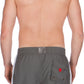 Men's Contrast Striped Solid Color Swim Trunks for Surfing and Skating by Sakkas
