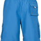 Men's Contrast Striped Solid Color Swim Trunks for Surfing and Skating by Sakkas