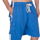 Men's Contrast Striped Solid Color Swim Trunks for Surfing and Skating by Sakkas
