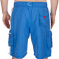 Men's Contrast Striped Solid Color Swim Trunks for Surfing and Skating by Sakkas
