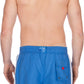 Men's Contrast Striped Solid Color Swim Trunks for Surfing and Skating by Sakkas