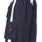 Men's Contrast Striped Solid Color Swim Trunks for Surfing and Skating by Sakkas