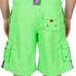 Men's Contrast Striped Solid Color Swim Trunks for Surfing and Skating by Sakkas