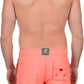 Men's Contrast Striped Solid Color Swim Trunks for Surfing and Skating by Sakkas