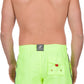 Men's Contrast Striped Solid Color Swim Trunks for Surfing and Skating by Sakkas