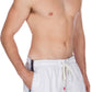 Men's Contrast Striped Solid Color Swim Trunks for Surfing and Skating by Sakkas