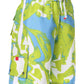 Sakkas Mens Multi Color Wave Design Skate Surf Board Short / Swim Trunks