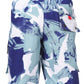 Sakkas Mens Multi Color Wave Design Skate Surf Board Short / Swim Trunks