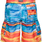 Sakkas Dominic Striped Watercolor Washed Skate Surf Board Short / Swim Trunk