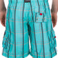Sakkas Jaxon Plaid Stretch Waistband No Wet Swim Trunk/ Boardshorts
