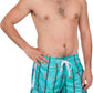 Sakkas Jaxon Plaid Stretch Waistband No Wet Swim Trunk/ Boardshorts