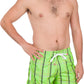 Sakkas Jaxon Plaid Stretch Waistband No Wet Swim Trunk/ Boardshorts