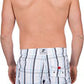 Sakkas Jaxon Plaid Stretch Waistband No Wet Swim Trunk/ Boardshorts