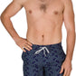Sakkas Ollie Short Length Wave Dot Patterned Skate Surf Board Short / Swim Trunks