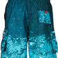 Sakkas Men's Two Tone Splash Skate Surf Board Short / Swim Trunks