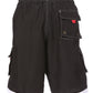 Sakkas Mens Contrast Stripes Skate Surf Board Short / Swim Trunks