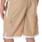 Sakkas Mens Contrast Stripes Skate Surf Board Short / Swim Trunks