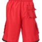 Sakkas Mens Contrast Stripes Skate Surf Board Short / Swim Trunks