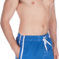 Sakkas Mens Contrast Stripes Skate Surf Board Short / Swim Trunks