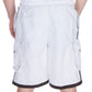Sakkas Mens Contrast Stripes Skate Surf Board Short / Swim Trunks