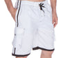 Sakkas Mens Contrast Stripes Skate Surf Board Short / Swim Trunks