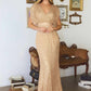 Amoris T101 Greek Style Long Sequin V-Neckline Gown