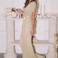 Amoris T101 Greek Style Long Sequin V-Neckline Gown