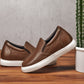 CALTO - T1023 - 2.6 Inches Taller (Coffee Brown) - Lightweight Nappa Leather Loafer