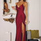 Amoris T102 Long Fitted Sexy Evening Gown Open Back Slit
