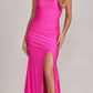 Nox Anabel T1139 Floor Length Fitted Satin Strapless Sweetheart Dress