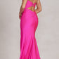 Nox Anabel T1139 Floor Length Fitted Satin Strapless Sweetheart Dress
