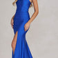 Nox Anabel T1139 Floor Length Fitted Satin Strapless Sweetheart Dress