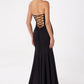Vestido de gala de sirena sin tirantes ajustado Astee T2010