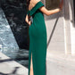 Astee T2011 Off the Shoulder Fitted Evening Gown Back Slit