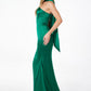 Vestido de Noche Sirena sin Tirantes Ajustado Astee T2012 con Pañuelo