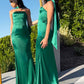 Vestido de Noche Sirena sin Tirantes Ajustado Astee T2012 con Pañuelo
