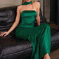 Vestido de Noche Sirena sin Tirantes Ajustado Astee T2012 con Pañuelo